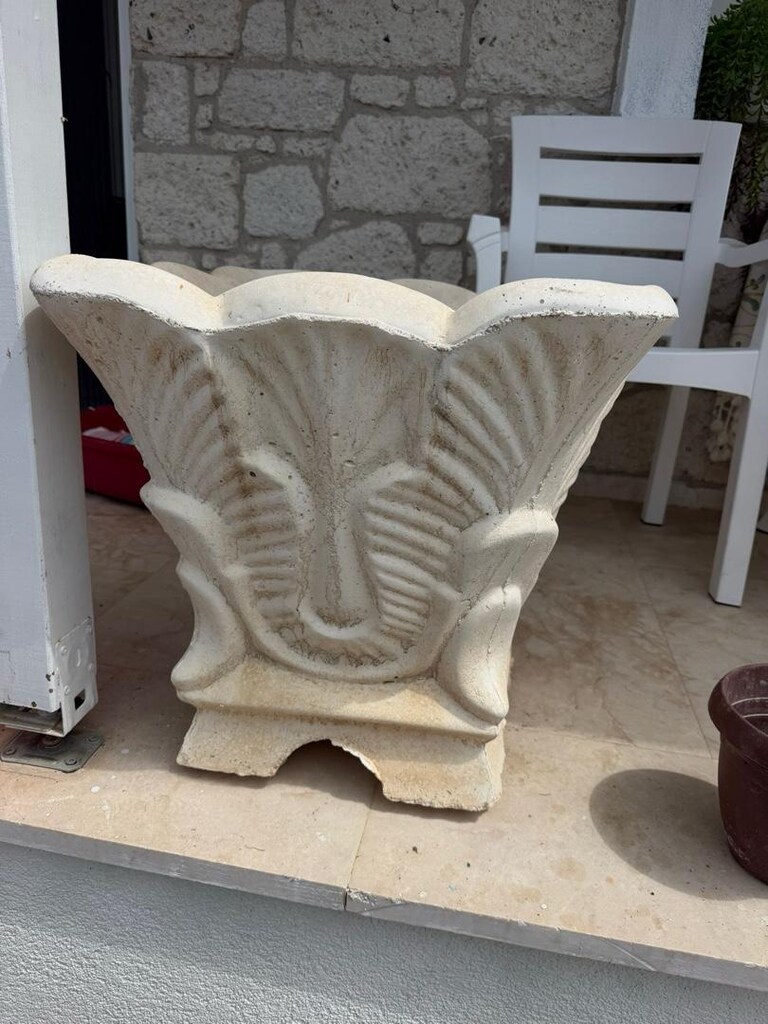 beton taş saksı - 2