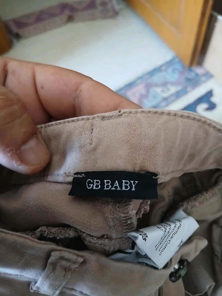 Kusursuz Durumda #GB #Baby Marka #Bej #Gabardin #Bebek #Pantolonu! KOD - 3