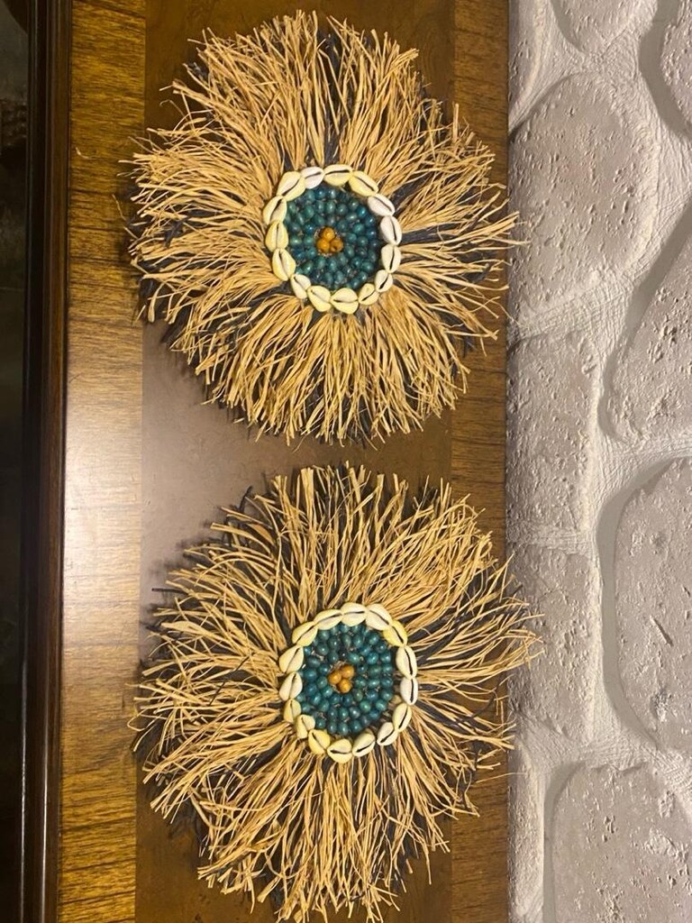 2 adet Mudo Rattan Duvar Tablosu - 2