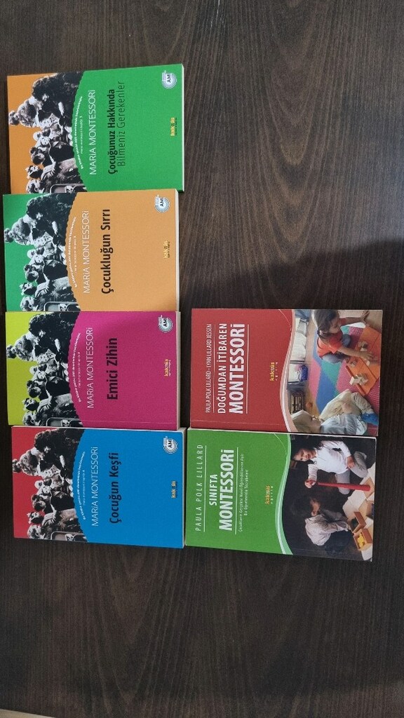 Maria Montessori ye ait 4 adet Paula Polk Lıllard a ait 2 kitap - 2