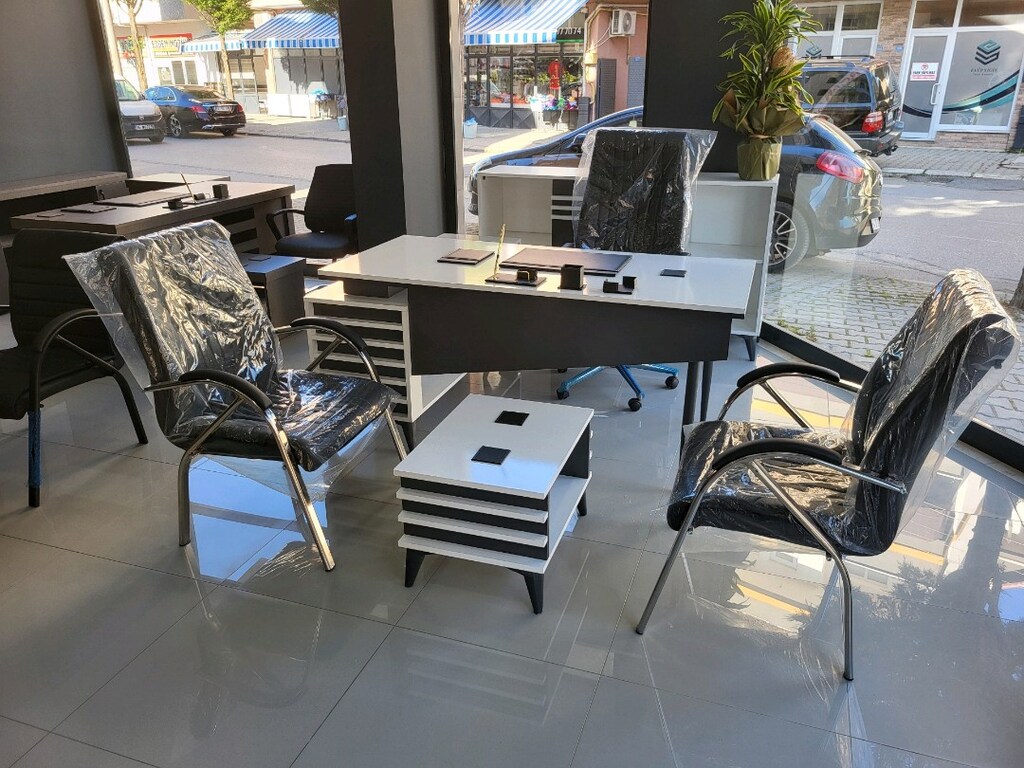 OFİS MOBİLYASI MAKAM ODASI BÜRO TAKIMI KOMPLE SET KOLTUKLAR DAHİL - 6