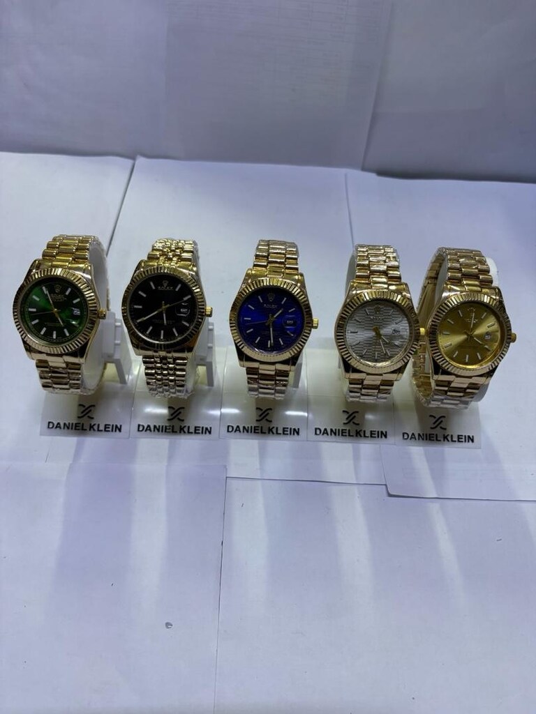 Rolex Model Gold Takvimli Metal Kordon Saatler – Lüks & Şık Seri - 2