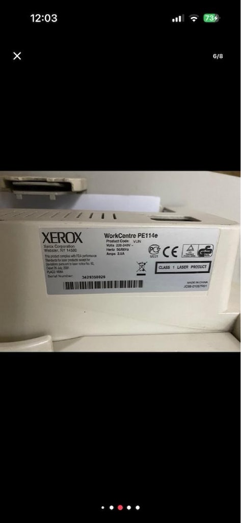 Xerox workcentre 114e lazer - 6