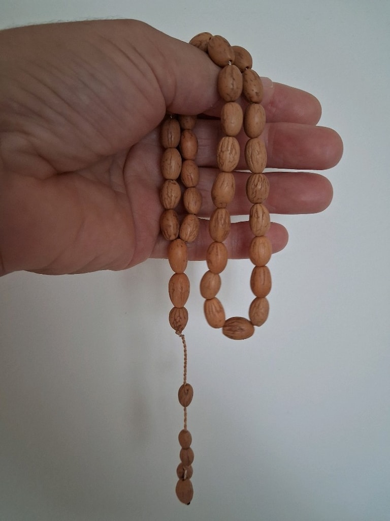 hobi yapımı Zeytin Çekirdeği tesbih - 3