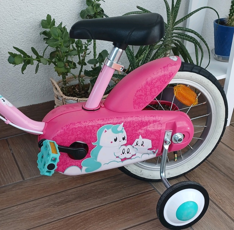 Btwin çocuk bisikleti 14 jant Decathlon YENİ GİBİ Ön Sepetli - 2