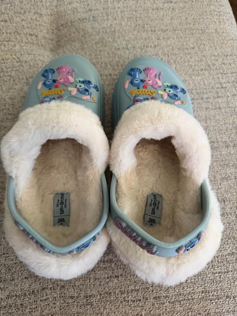 Zara peluş terlik