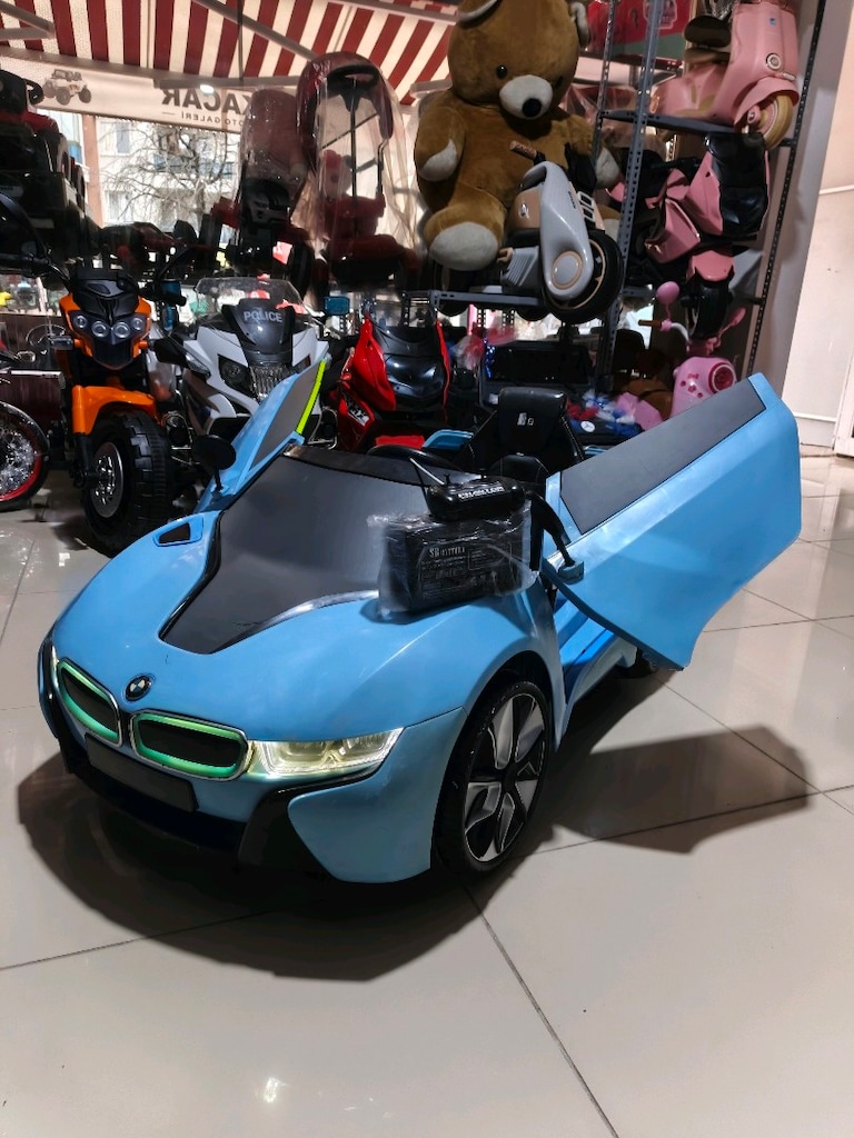 (AnkaCar çocuk oto galeri)2 MOTOR BMW İ8 KUMANDALI&MANUEL AKÜLÜ ARABA - 2