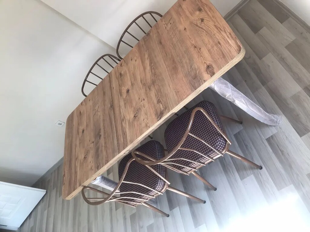 Kaliteli mdf açılabilir yemek masası takımı - 6