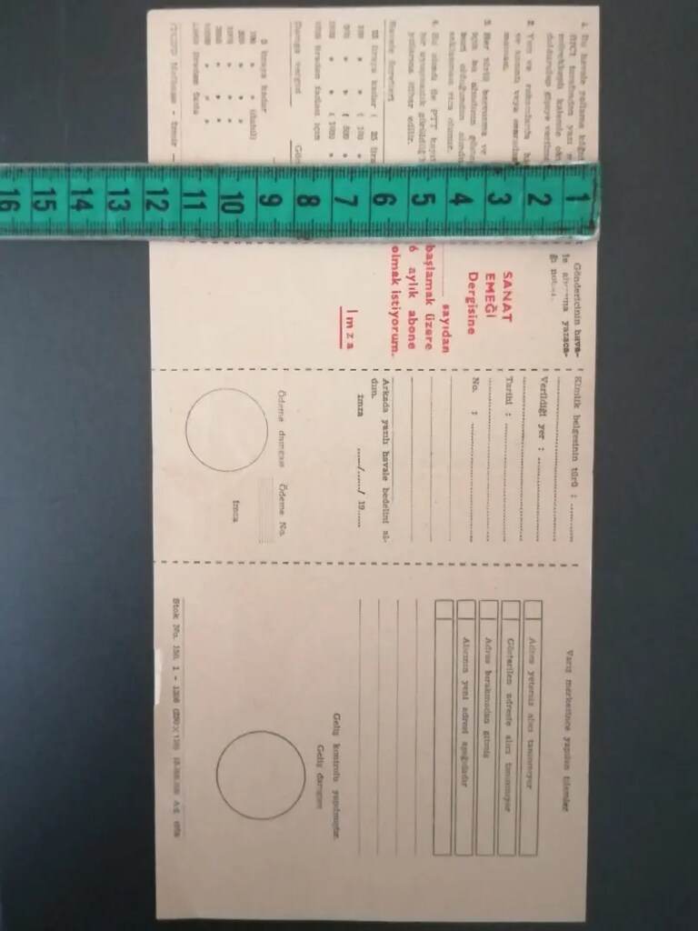 NOSTALJİK HAVALE YOLLAMA KÂĞIDI - 4