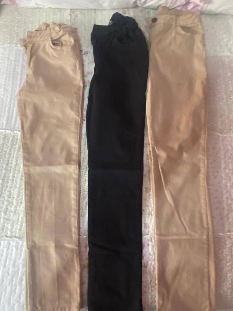 13-14 Yaş Kız ÇocukLCW Okul Pantolon,13-14 Yaş Civilim Beyaz Lacoste