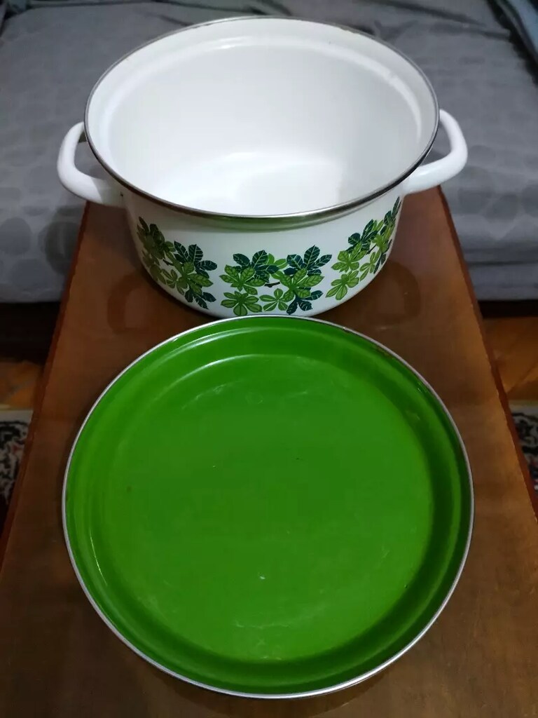 Antika Emaye Tencere ¢: 22 cm. / Bostanlı - İZMİR - 3