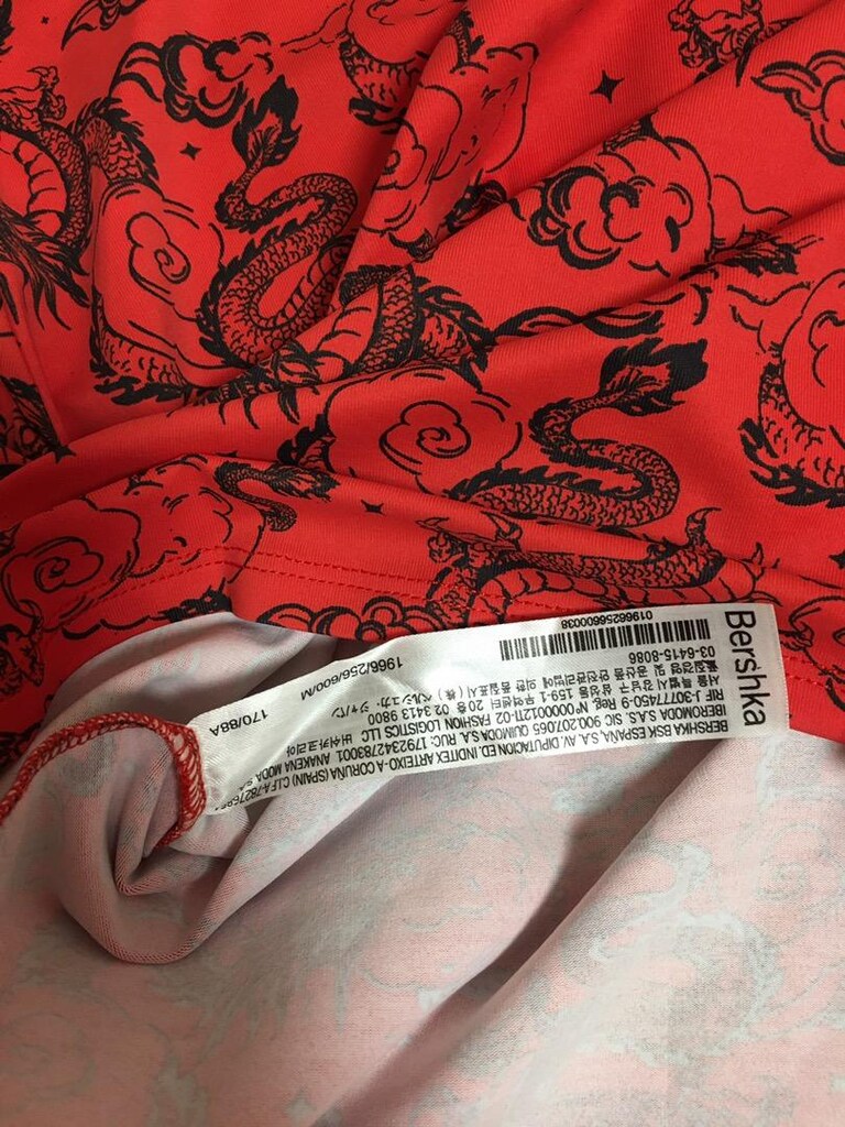 Bershka kırmızı ejderha bluz - 8