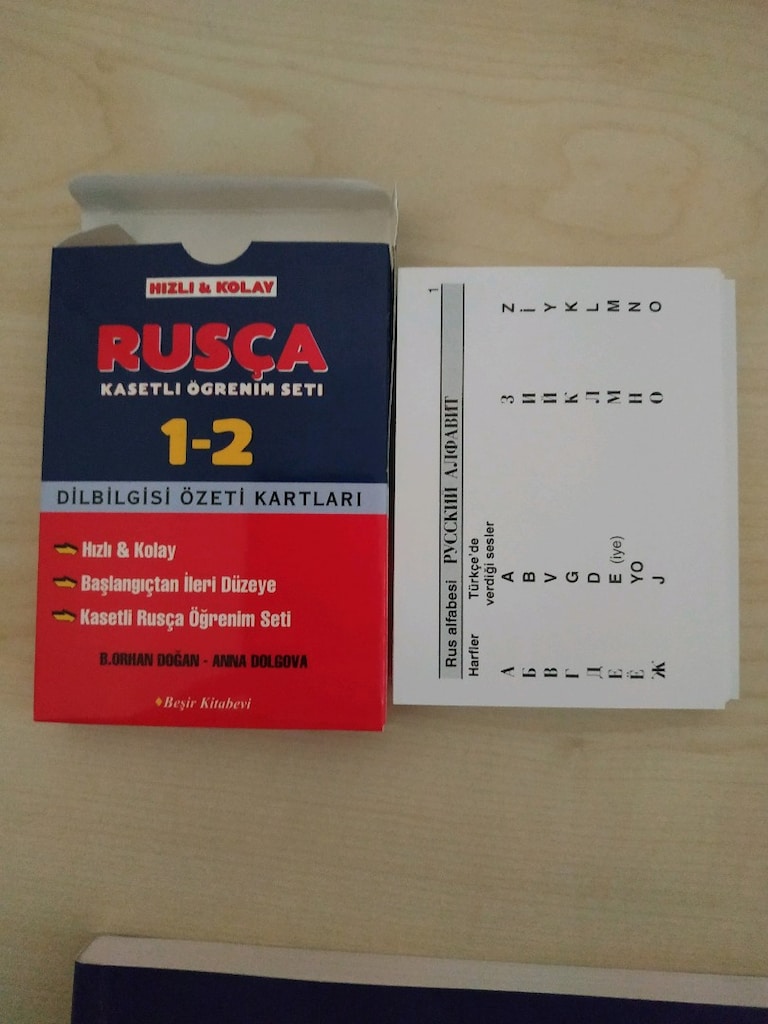Rusça öğrenim seti 1 ve 2 kitap sıfır kullanılmamış - 2