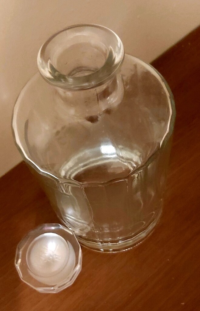 Kristalize vintage müthiş karaf servis sunum dekor - 4