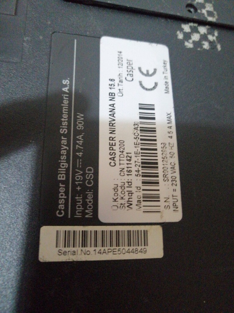 casper kasasi CSD model temizdır - 4