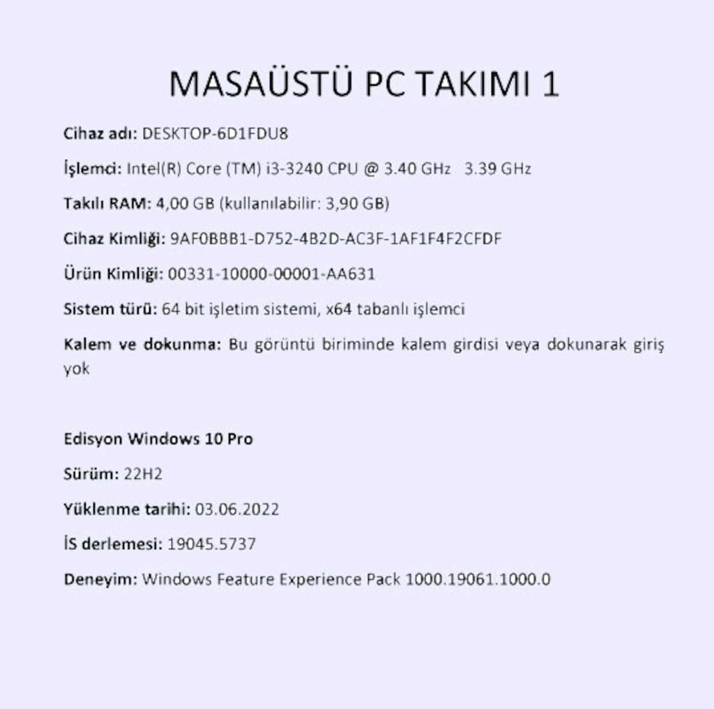 MASAÜSTÜ BİLGİSAYAR - 5