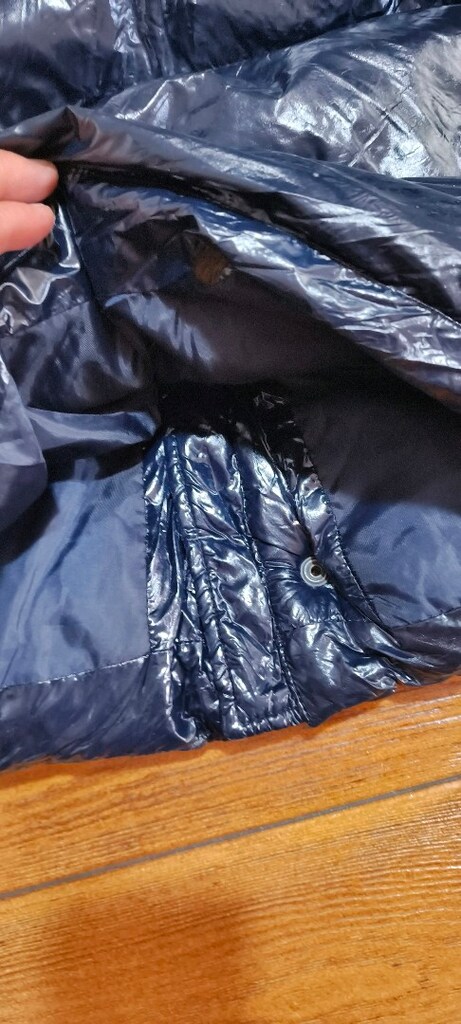 Tommy Jeans parlak koyu lacivert şişme mont. - 16