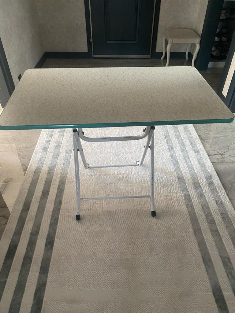 120x60 katlanır metal ayaklı masa - 3