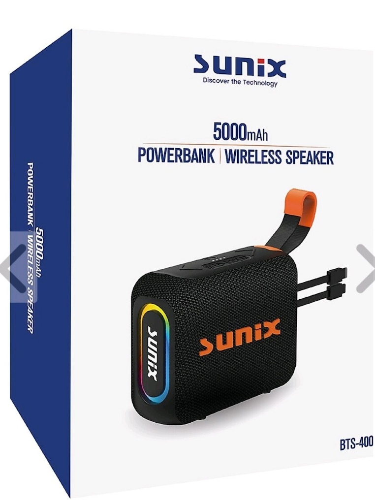 Sunix BTS-400 5000mAh Powerbank & Bluetooth Hoparlör - 3