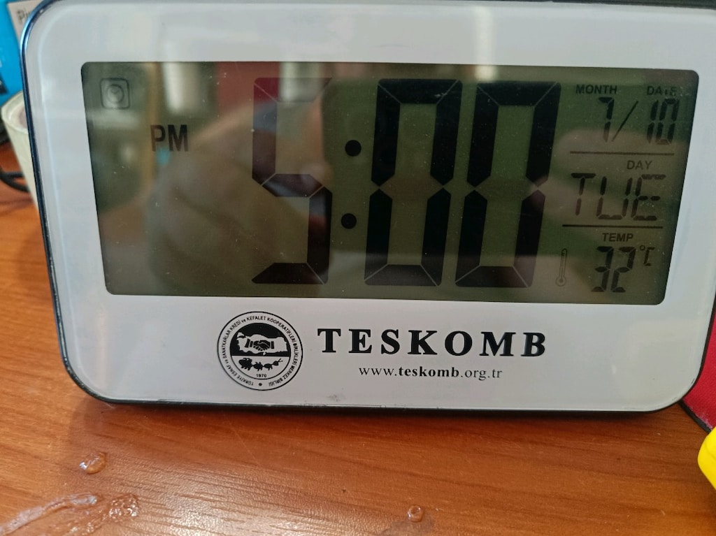 Dijital Masa Saati hareketli Alarm Işık - 5
