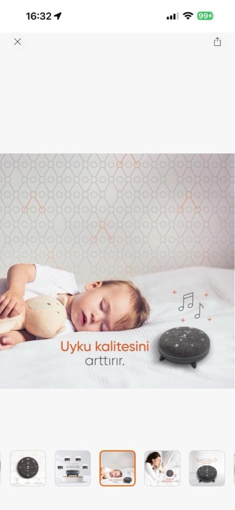 Beyaz gürültü cihazı gezen bebe - 4