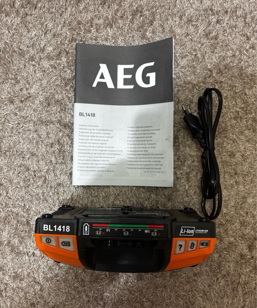 AEG Batarya 5.0Ah ve Şarj Aleti - Aeg Akü - Aeg 18V - 3