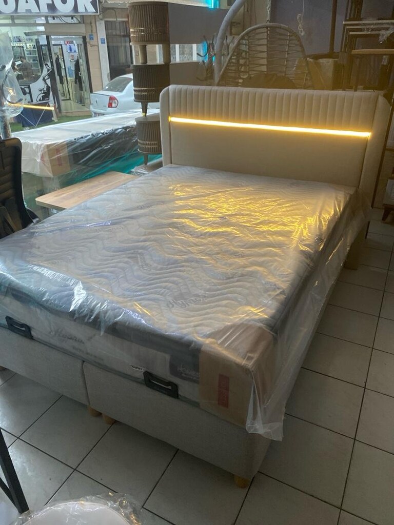 lüks yatak baza set sıfır letli