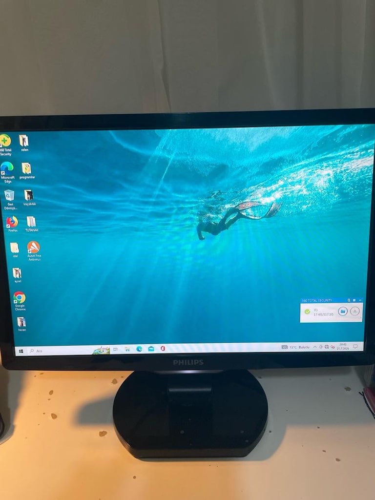 Temiz Philips 190E2 19" Geniş Ekran Monitör (Güvenlik / 2. Ekran İçin - 2