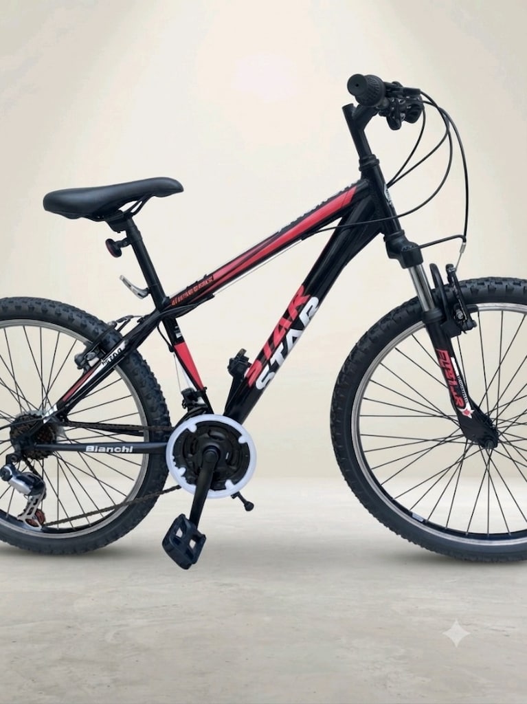 Teker 24. Shimano 21 hız. Amortisörlü. Yeni gibi İtalyan Bianchi. - 7
