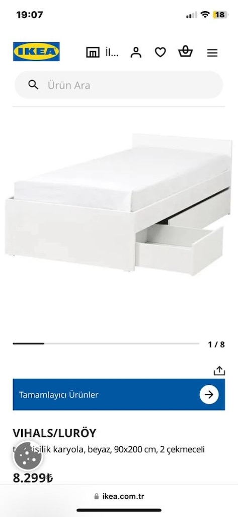 tek kişilik yatak