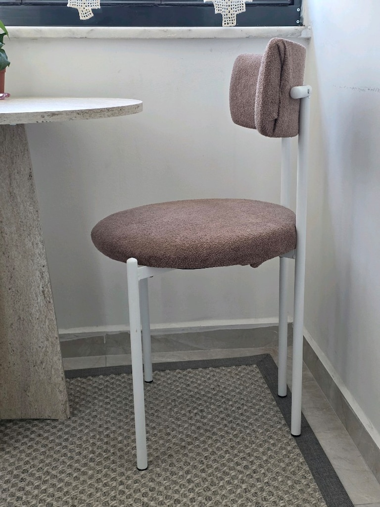 balkon sandalye masa takımı 2 sandalye 60 cm yuvarlak masa - 5