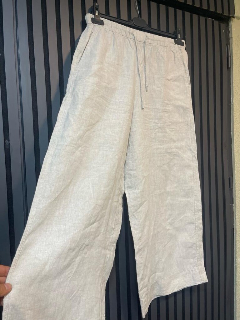 OYSHO BOL PAÇA KETEN PANTALON - 7