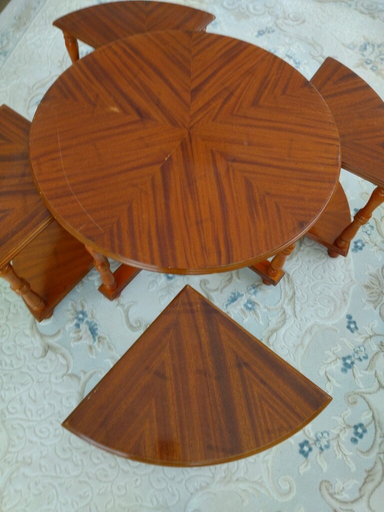 Ahşap zigonlu orta sehpa - 3