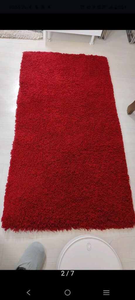 1.50'ye 80 santim Shaggy halı - 3