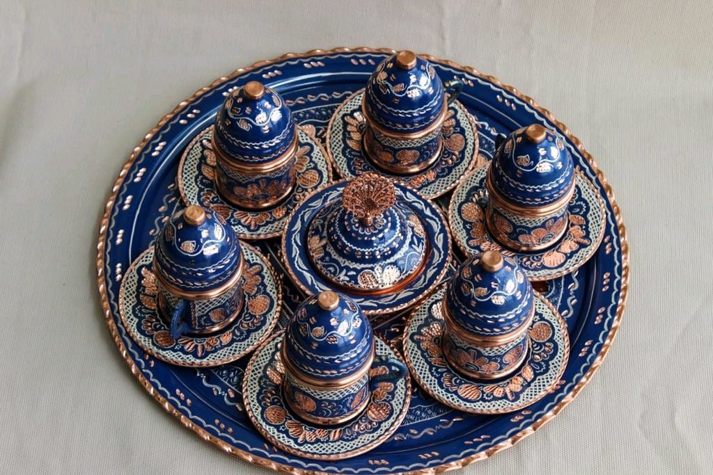 6'lı Bakır Fincan Takımı( Sıfır) - 3
