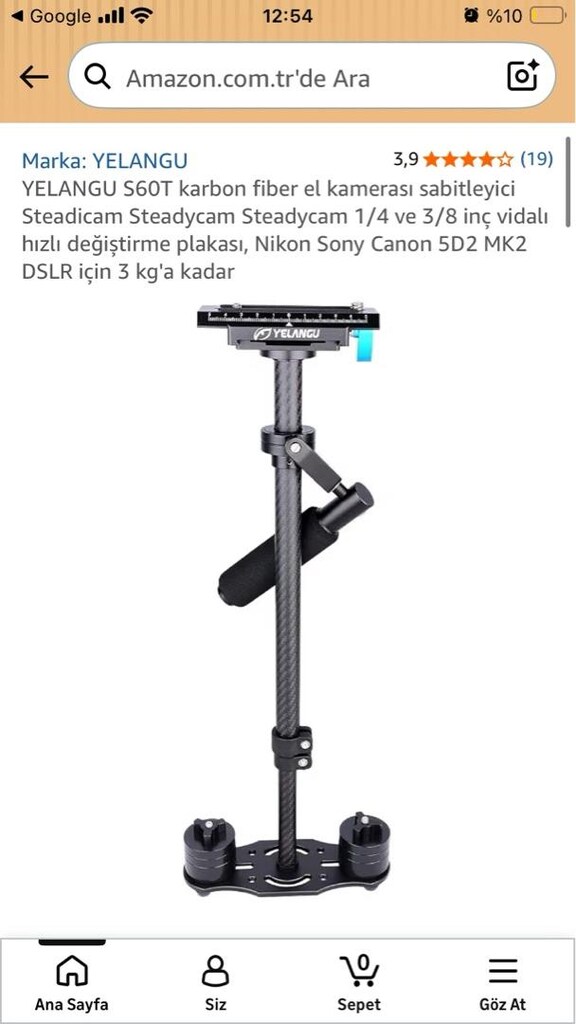 YELANGU S60 Karbon Fiber Steadicam | DSLR / Aynasız Kamera - 4