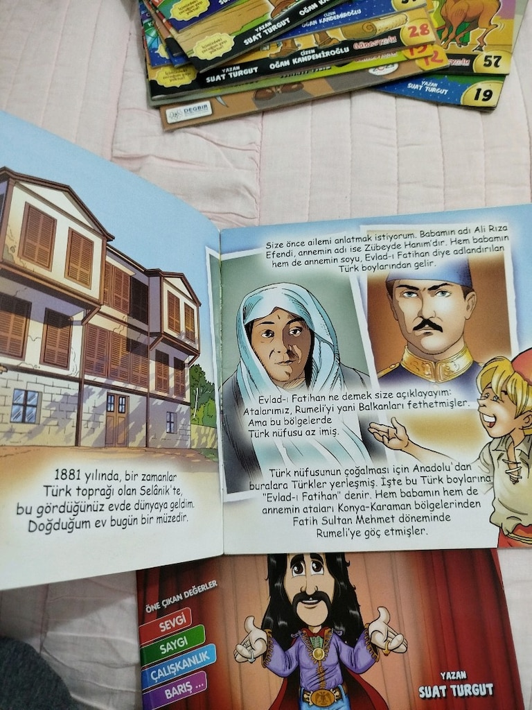 ADAM OLMUŞ ÇOCUKLAR, 14 adet, temiz, yazı çizik karalama yok, 24 sayfa - 7