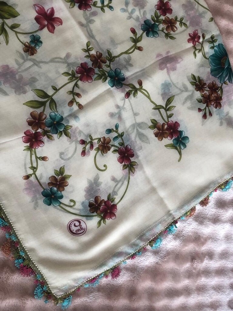 iğne oyası tülbent - 2