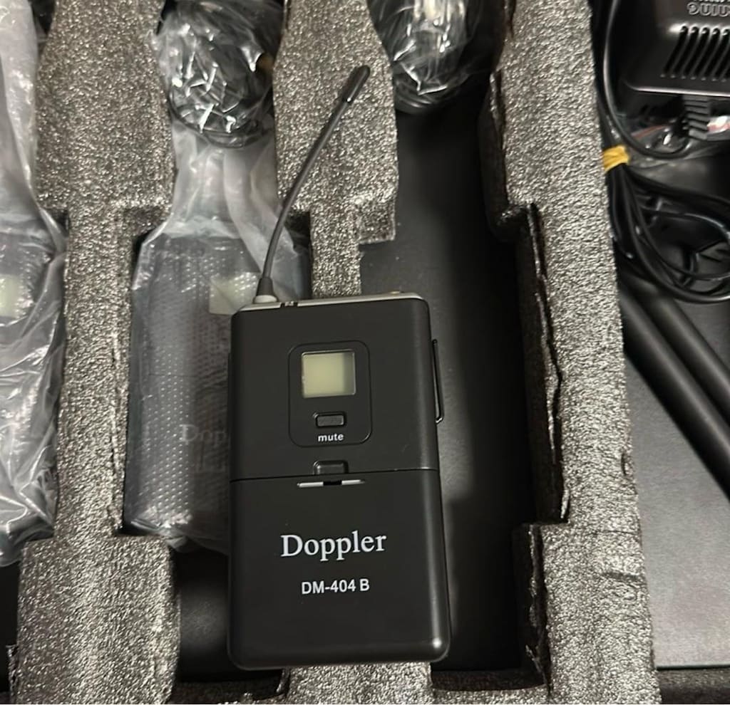 Doppler kablosuz yaka mikrofonu seti - 6