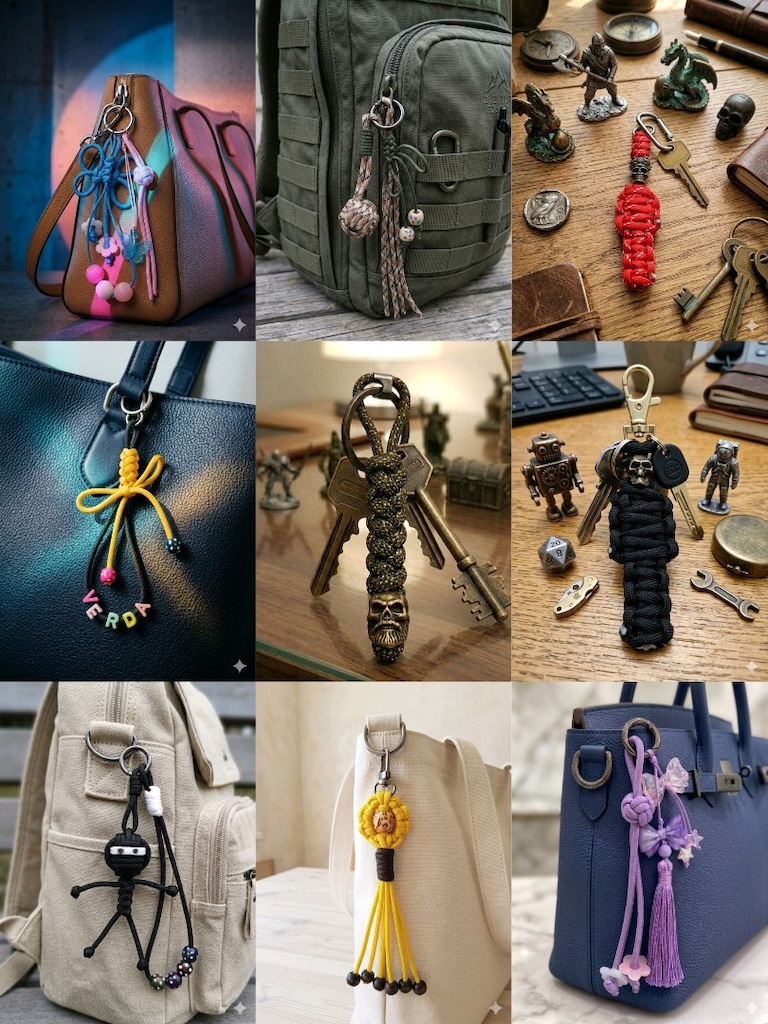 Kişiye özel el yapımı paracord bileklik ve aksesuar - 11