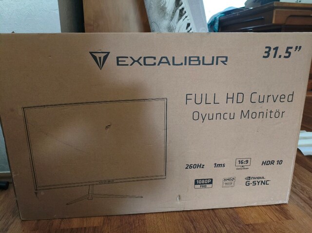 Casper Excalibur31.5" OYUNCU MONİTÖR Curved 260 Hz 8 BİN TL Kacmaz