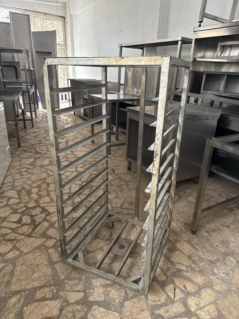 11li tava arabası 53x62 cm tava ölçüsü tepsi arabası tava arabası - 2
