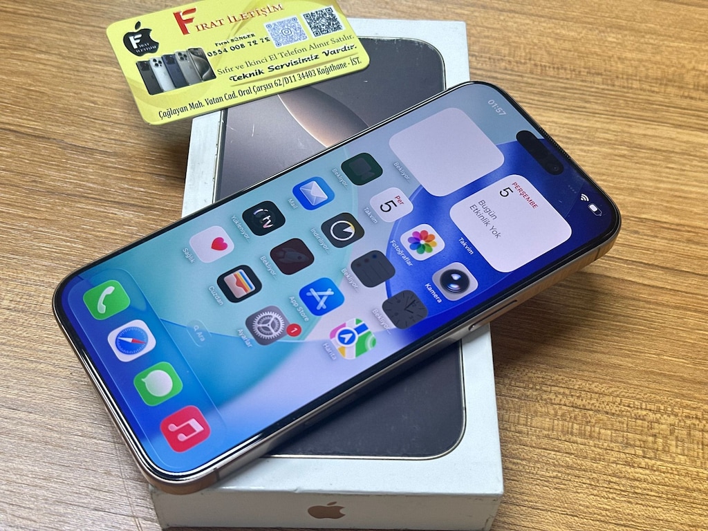 1TB İPHONE 16 PRO MAX ÇİFT FİZİKİ SİM GARANTİLİ SERİ HATASIZ. - 3