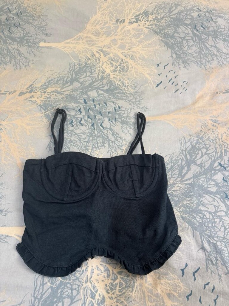 Bershka keten askılı top