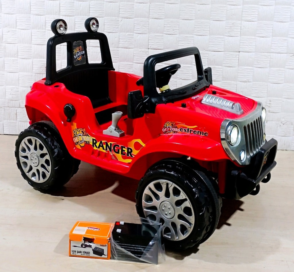 Akülü araba 12 volt çift motorlu aküsü sıfır paketinde - 2