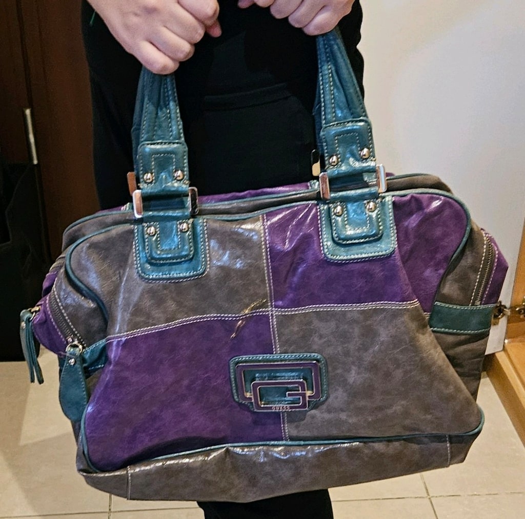 GUESS %100 DERİ ÇANTA/ BAVUL - 6