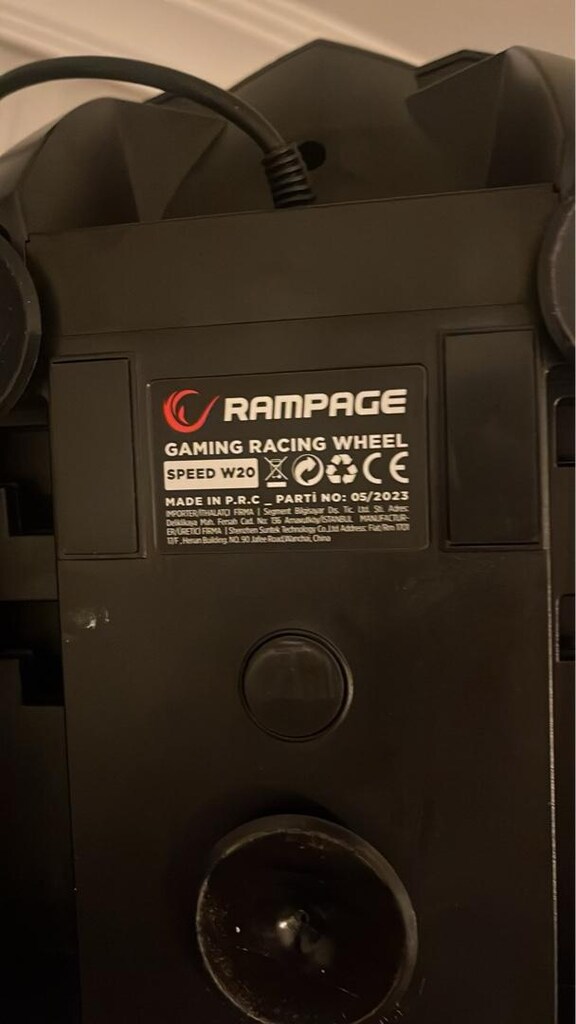 Rampage Speed W20 Racing Wheel Vitesli ve Pedallı Direksiyon Seti - 5