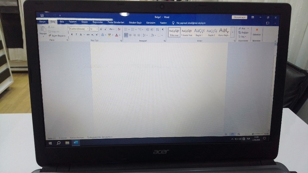 i3 3.nesil 8 GB ram 320 hhd Acer laptop Notebook - 8