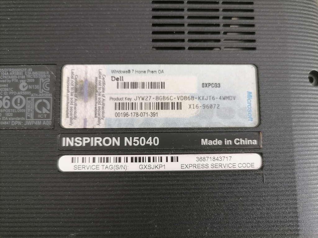Dell Inspiron N5040 - 3