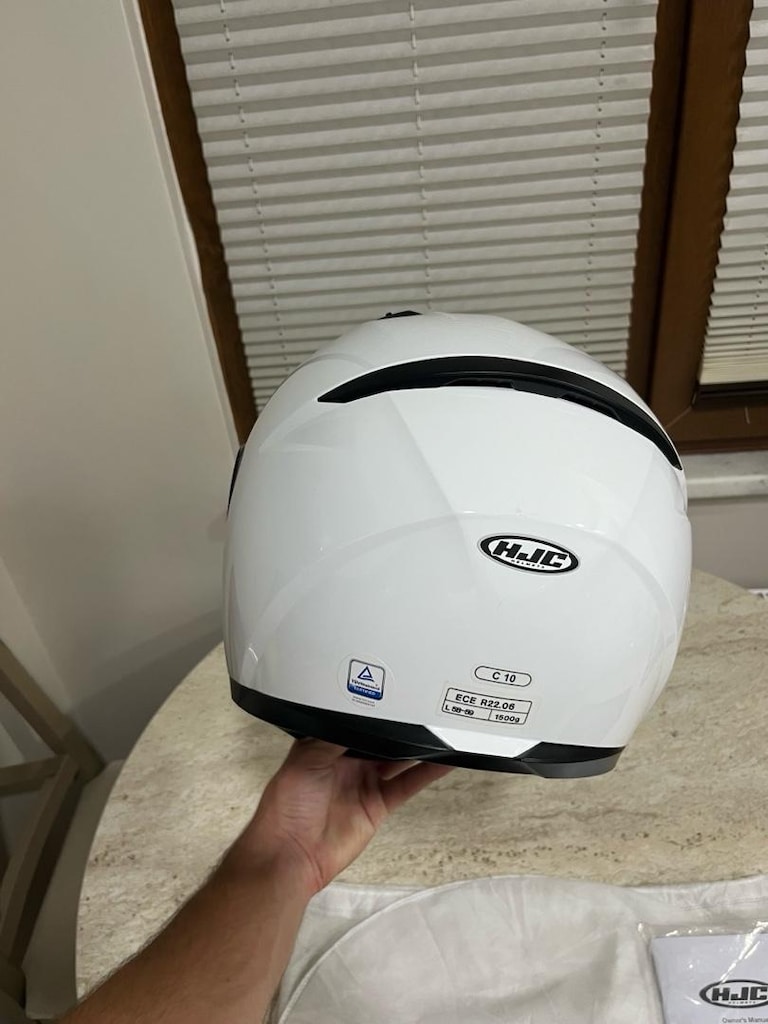 HJC C10 - Sıfır Beyaz Motorsiklet Kaskı - 6